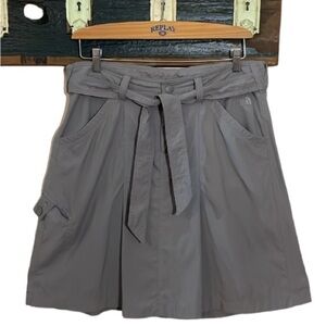The North Face Grey Nylon Pleated Skirt Size 12